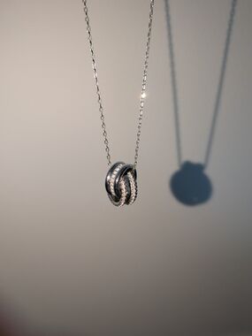 Swarovski Twisted Pavé Pendant Necklace - Like New!